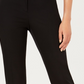 Calça feminina Alfani com zíper e blocos de cores para usar no trabalho, preta, tamanho 12, pequena