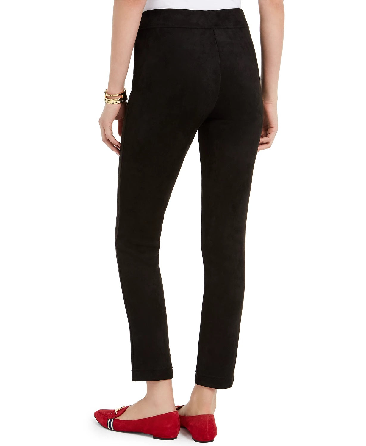 Calça Tommy Hilfiger Feminina Camurça Sintética Preta Tamanho X-G