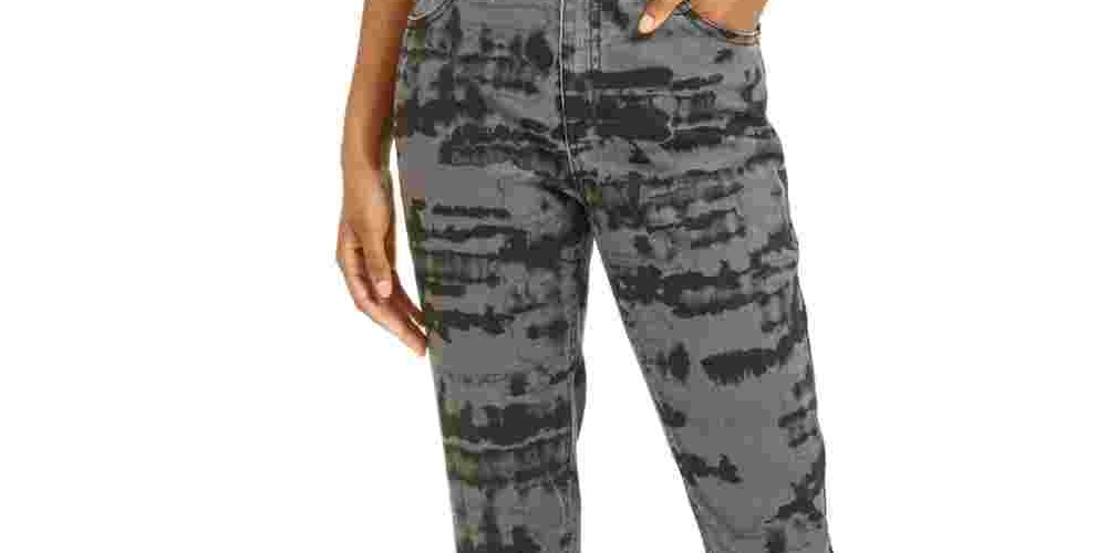 Calça jeans skinny tie-dye Tinseltown Junior's preta tamanho 5