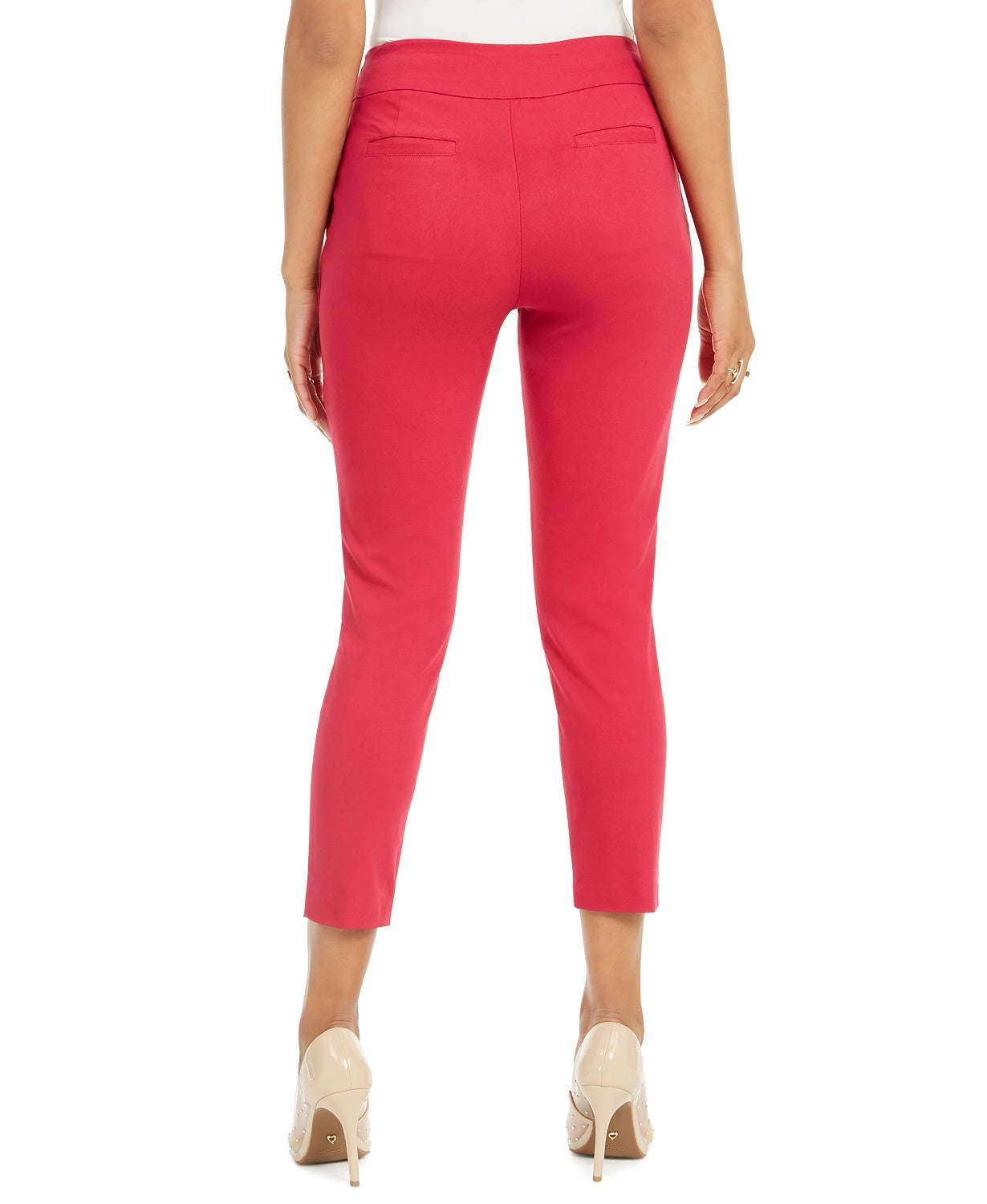 Calças curtas skinny Thalia Sodi femininas, rosa, tamanho pequeno