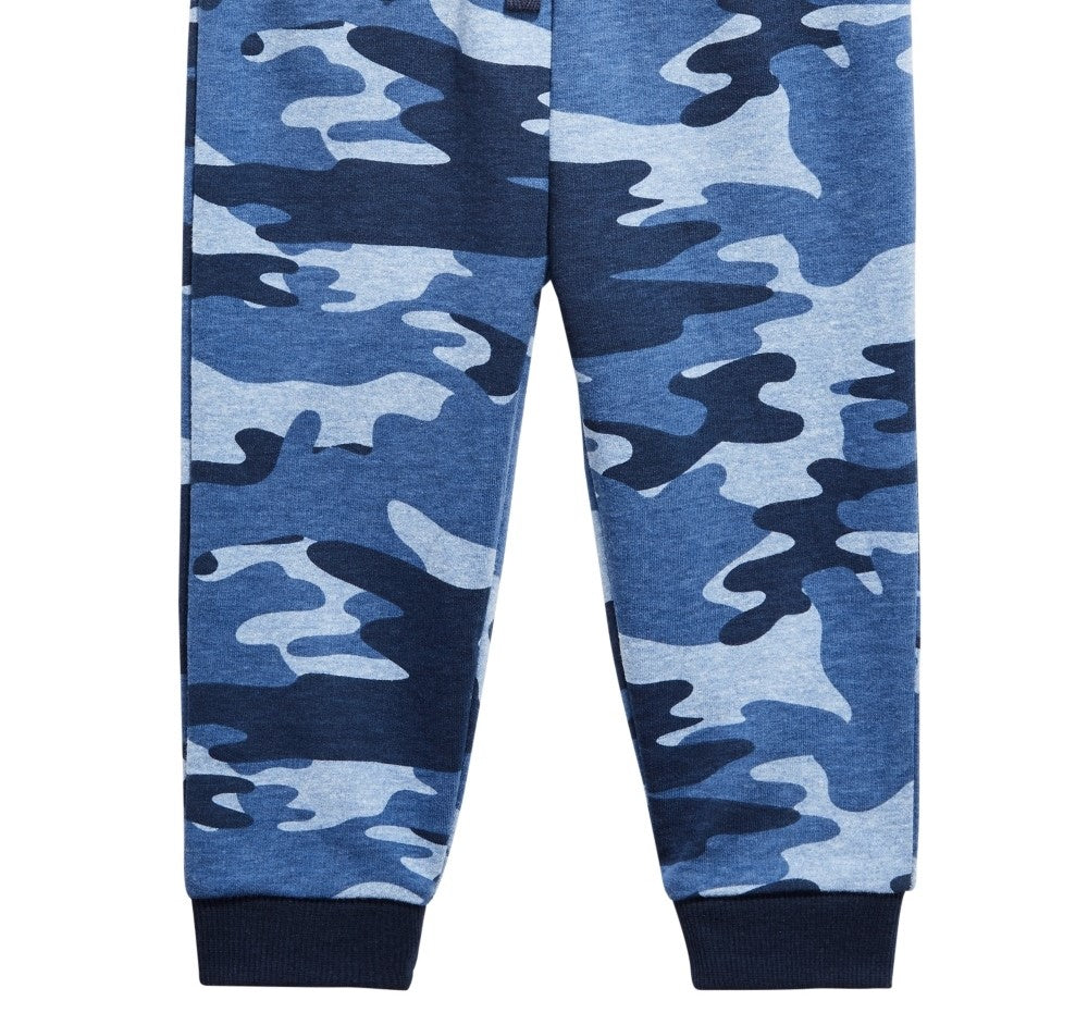 Calça jogger camuflada para meninos First Impressions, azul marinho, tamanho 2T