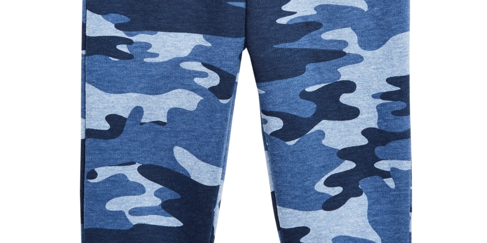 Calça jogger camuflada infantil First Impressions para meninos, tamanho 4T, azul