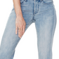 Calça jeans feminina NYDJ Marilyn com listras de renda e perna reta, azul, tamanho 18