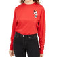 Camiseta estampada da Minnie Mouse da Disney Junior, vermelha, tamanho médio
