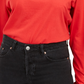 Camiseta estampada da Minnie Mouse da Disney Junior, vermelha, tamanho médio