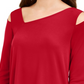 Top assimétrico feminino Alfani vermelho tamanho PS