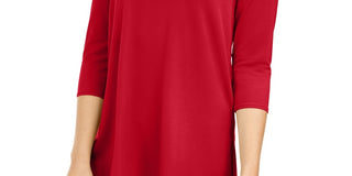 Top assimétrico feminino Alfani vermelho tamanho PS