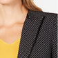 Blazer feminino Anne Klein Microdot preto tamanho 6