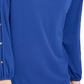 Blusa feminina NY Collection com mangas divididas, azul, tamanho pequeno e pequeno