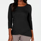 Karen Scott Top Tulip Hem Feminino Preto Tamanho Médio