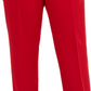 Calça feminina Anne Klein Plus com elástico na frente, tamanho 14W, vermelha