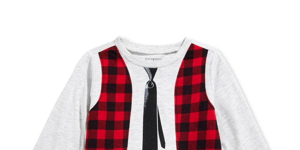 Camiseta estampada First Impressions Baby Boy, tamanho médio, cinza, 12 meses