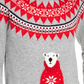 Suéter Tommy Hilfiger Fair Isle Bear Feminino Cinza Tamanho P