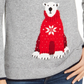 Suéter Tommy Hilfiger Fair Isle Bear Feminino Cinza Tamanho P