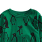 Camiseta infantil de algodão com estampa de pinguim First Impressions para meninos, tamanho 3T, verde
