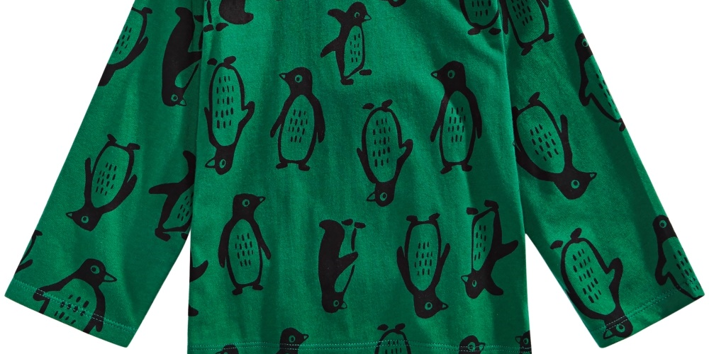 Camiseta infantil de algodão com estampa de pinguim First Impressions para meninos, tamanho 3T, verde