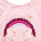 Camiseta infantil feminina Epic Threads com estampa de unicórnios arco-íris, rosa, tamanho 2T