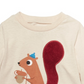 Camiseta manga longa esquilo First Impressions para bebê menino, bege, tamanho 3-6 meses