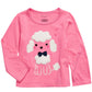 Camiseta Poodle de Algodão Manga Longa First Impressions para Bebê Menina Rosa Tamanho 24MOS
