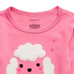 Camiseta Poodle de Algodão Manga Longa First Impressions para Bebê Menina Rosa Tamanho 24MOS