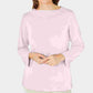 Karen Scott Suéter Feminino Gola Bateau Manga Longa Rosa Tamanho X-G