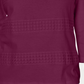 Karen Scott Blusa feminina listrada com decote quadrado e renda, roxa, tamanho extragrande