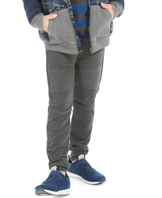 Epic Threads Big Boy's Moto Knit Jogger Pants Gray Size Large