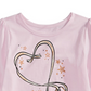 Camiseta infantil Epic Threads com sapatilhas de balé rosa tamanho 5