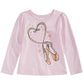 Camiseta infantil feminina Epic Threads com sapatilhas de balé, rosa, tamanho 4T