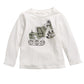 Camiseta infantil de algodão com estampa de construção First Impressions para bebês meninos, branca, tamanho 18