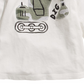 Camiseta infantil de algodão com estampa de construção First Impressions para bebês meninos, branca, tamanho 18