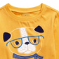 Camiseta infantil de algodão Smart Dog First Impressions para meninos, tamanho dourado, 12 meses