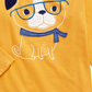 Camiseta infantil de algodão Smart Dog First Impressions para meninos, tamanho dourado, 24 meses