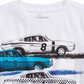Camiseta infantil Epic Threads com estampa de carros antigos para meninos, tamanho 7, branca