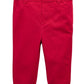 Calça Chino Elástica Infantil First Impressions para Bebê Meninos Vermelha Tamanho 3