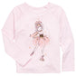 Camiseta Epic Threads Little Girls Ballerina Ice Skater Rosa Tamanho 5