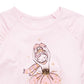 Camiseta Epic Threads Little Girls Ballerina Ice Skater Rosa Tamanho 5