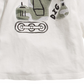Camiseta de algodão estampada para meninos First Impressions, branca, tamanho 12 meses