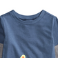 Camiseta infantil First Impressions com estampa de trator e camadas para bebês meninos, azul, tamanho 18