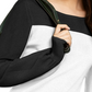 Suéter feminino colorblock da INC International Concepts, preto, tamanho XXG