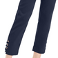 Calça feminina com controle de barriga e acabamento em hardware, azul, tamanho extragrande, da coleção JM