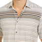 Camisa listrada degradê masculina Alfani azul tamanho grande