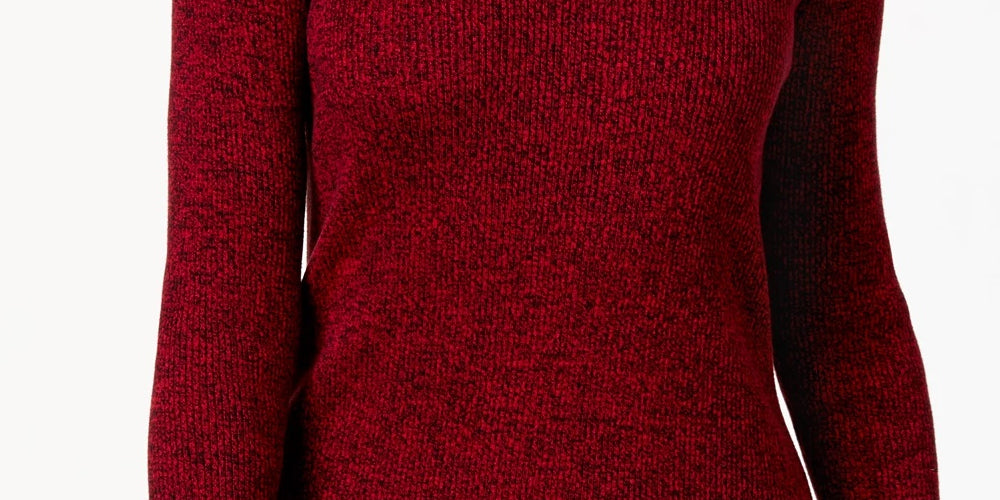 Karen Scott Suéter Feminino de Algodão com Canelado e Malha Vermelho Tamanho - PS