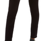 Jeans Hilary Velvet de cintura alta feminino, preto, tamanho 31