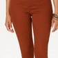 Calça jeans skinny com controle de barriga e ajuste curvilíneo feminino Style &amp; Co, marrom, tamanho 14P