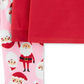 Conjunto de pijama de Papai Noel Carter's Toddler Girl's 2 peças de lã, vermelho, tamanho 3T