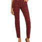 Calça jeans skinny feminina INC International Concepts Incessential Snake Print vermelha tamanho 12