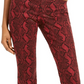 Calça jeans skinny feminina INC International Concepts Incessential Snake Print vermelha tamanho 12