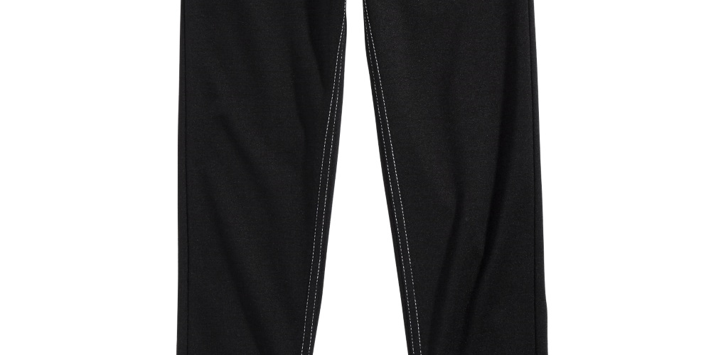 Leggings bordadas Hello Kitty para meninas, pretas, tamanho 5