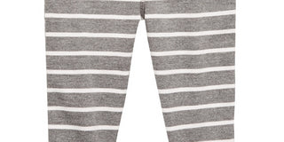 Calça jogger listrada para bebê menino First Impressions cinza tamanho 18 meses